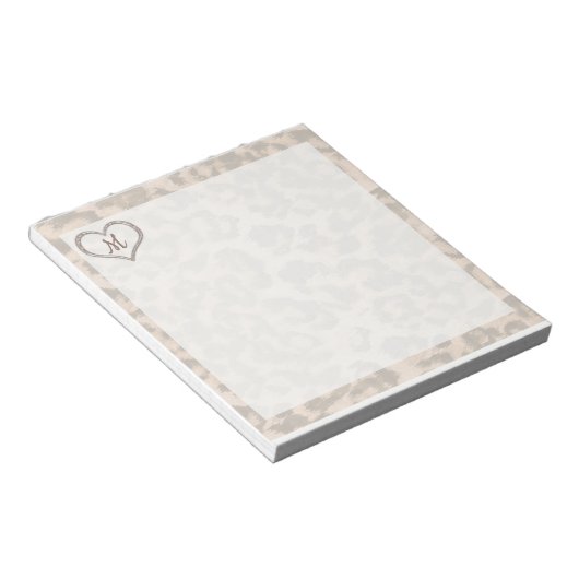 Personalisiert Leopard Gepunktet Notizblock (angewinkelt)