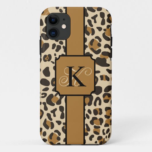 Personalisiert Leopard Jaguar Animal Print Muster Case-Mate iPhone Hülle (Rückseite)
