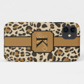 Personalisiert Leopard Jaguar Animal Print Muster Case-Mate iPhone Hülle (Rückseite (Horizontal))