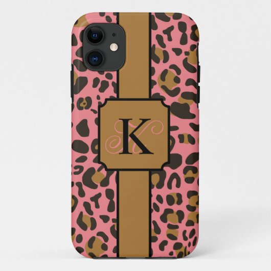 Personalisiert Leopard Jaguar Animal Print Muster Case-Mate iPhone Hülle (Rückseite)