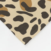 Personalisiert Leopard Jaguar Animal Print Muster Fleecedecke (Ecke)