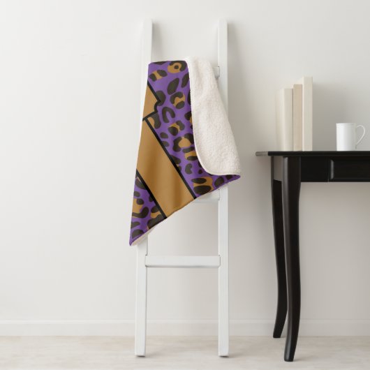 Personalisiert Leopard Jaguar Animal Print Muster Sherpadecke (Beispiel)
