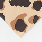 Personalisiert Leopard Muster Brown Wild Cat Spot Fleecedecke (Ecke)