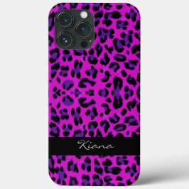 Personalisiert Leopard Print Magenta Case-Mate iPhone Hülle