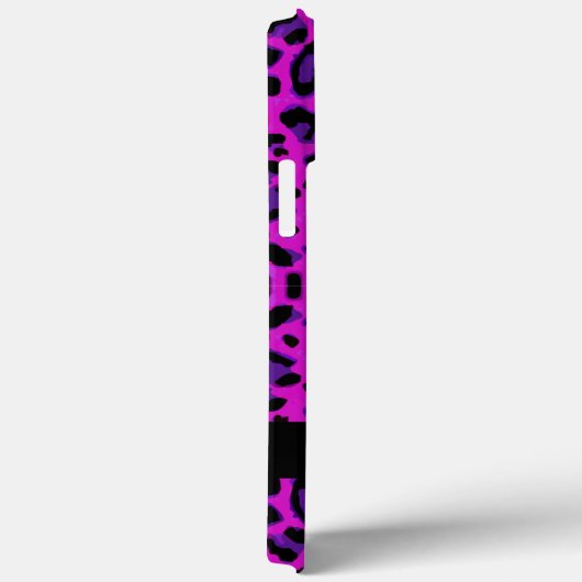 Personalisiert Leopard Print Magenta Case-Mate iPhone Hülle (Rückseite / Rechts)