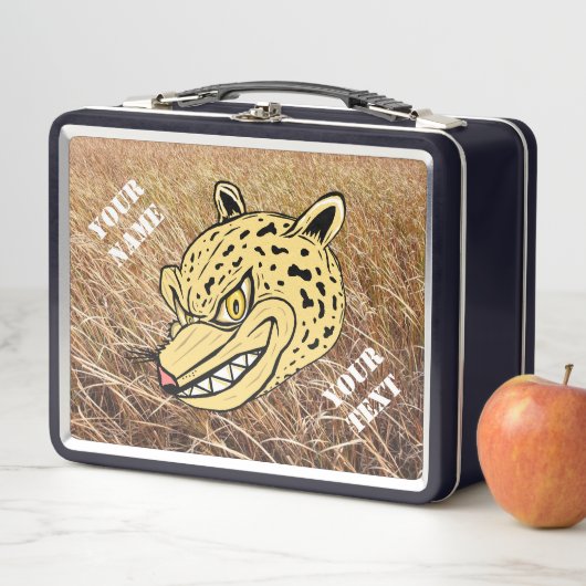 Personalisiert Leopard Wildcat Lunchbox (Beispiel)