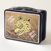 Personalisiert Leopard Wildcat Lunchbox (Vorderseite)