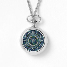 Personalisiert Letter Dial Julian Fraktal Mandala Armbanduhr