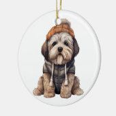 Personalisiert Lhasa Apso Dog Keramik Ornament (Links)