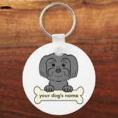 Personalisiert Lhasa Apso Schlüsselanhänger (Vorderseite)