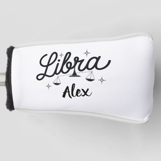 Personalisiert Libra Zodiac Signa Art Golf Headcover (Vorderseite)