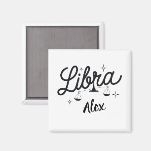 Personalisiert Libra Zodiac Signa Art Magnet