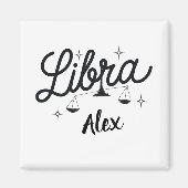 Personalisiert Libra Zodiac Signa Art Magnet (Vorne)