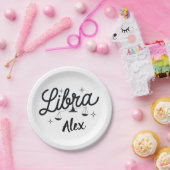 Personalisiert Libra Zodiac Signa Art Pappteller (Party)