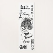 Personalisiert Libra Zodiac Yoga Mat Yogamatte (Rückseite)