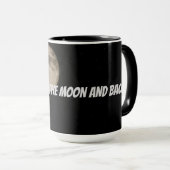 Personalisiert Liebe ich dich zum Mond und zurück Tasse (VorderseiteRechts)