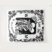 Personalisiert Liebe ich dir, Skelettverheiratung Wandteppich (Vorderseite (Horizontal))