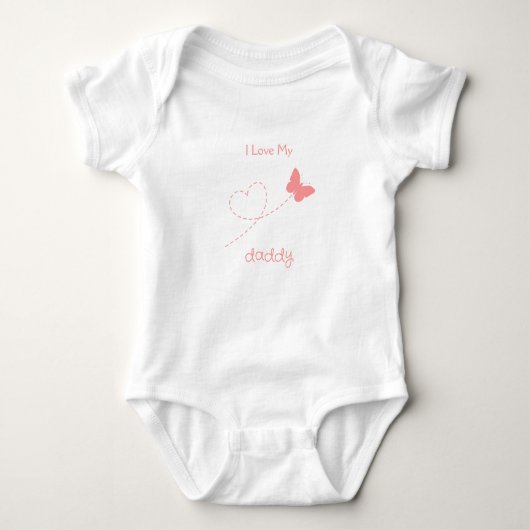 Personalisiert Liebe meines Vaters Baby Strampler (Vorderseite)
