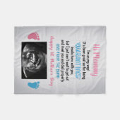 Personalisiert, liebe Mommy Blanket von Bump bin i Fleecedecke (Vorderseite (Horizontal))