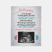 Personalisiert, liebe Mommy Blanket von Bump bin i Fleecedecke (Vorderseite)