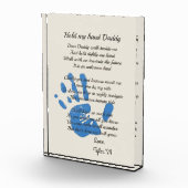 Personalisiert Lieber Daddy Geem Fotoblock (Rechts)