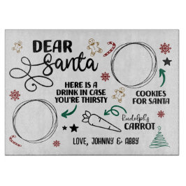 Personalisiert Lieber Santa Schneidebrett
