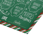 Personalisiert Lieber Weihnachtskost & Milchtraget Schneidebrett (Ecke)