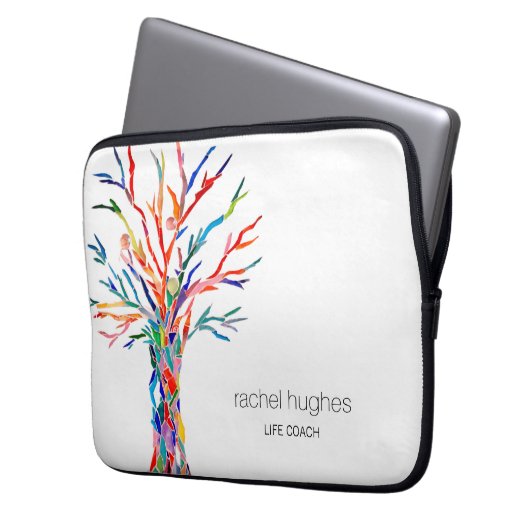 Personalisiert Life Coach Laptopschutzhülle (Vorderseite Links)