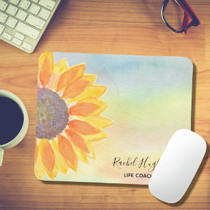 Personalisiert Life Coach Sunflower Mouse Pad Mousepad