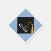 Personalisiert Light Blue Graduation Party Napkins Serviette (Ecke)