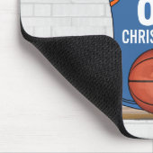 Personalisiert Light Blue Orange Basketball Jersey Mousepad (Ecke)