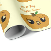 Personalisiert Lil Pumpkin Wrapping Paper Geschenkpapier (Rolleneckpunkt)