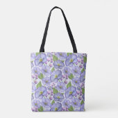 Personalisiert Lila Blume Tasche (Rückseite)