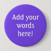 Personalisiert Lila Button (Vorderseite)