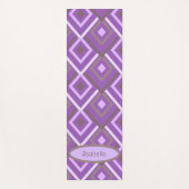 Personalisiert Lila modern Abstrakt Yogamatte (Vorderseite)