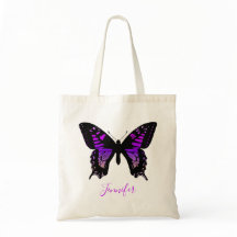 Personalisiert Lila Ombre Wing Butterfly