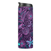 Personalisiert Lila Paisley Thermosbecher (Nach rechts gedreht)