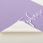 Personalisiert Lila Sherpadecke (3/4)
