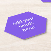 Personalisiert Lila Untersetzer (angewinkelt)