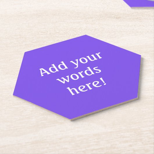 Personalisiert Lila Untersetzer (angewinkelt)