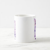 Personalisiert Lilac Fairy Monogram m Kaffeetasse (Mittel)