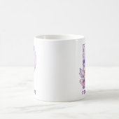 Personalisiert Lilac Fairy Monogram P Kaffeetasse (Mittel)