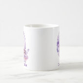 Personalisiert Lilac Fairy Monogram Q Kaffeetasse (Mittel)