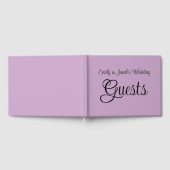 Personalisiert Lilac Gästebuch (Voll)
