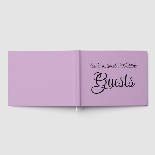 Personalisiert Lilac Gästebuch (Voll)