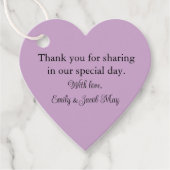 Personalisiert Lilac Geschenkanhänger (Vorderseite)