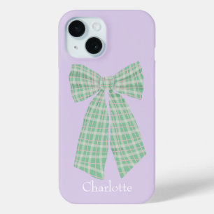 Personalisiert Lilac Gingham Romantische Coquette  Case-Mate iPhone Hülle