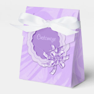 Personalisiert Lilac Scalloped Frame Favor Box Geschenkschachtel