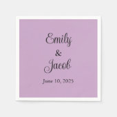 Personalisiert Lilac Serviette (Vorderseite)