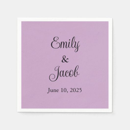 Personalisiert Lilac Serviette (Vorderseite)